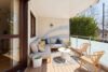 Ideal für Familien – Lichtdurchflutete 4-Zi.-Wohnung mit Loggia - Loggia mit West-Ausrichtung - Garten, Standard - (KI generiert)